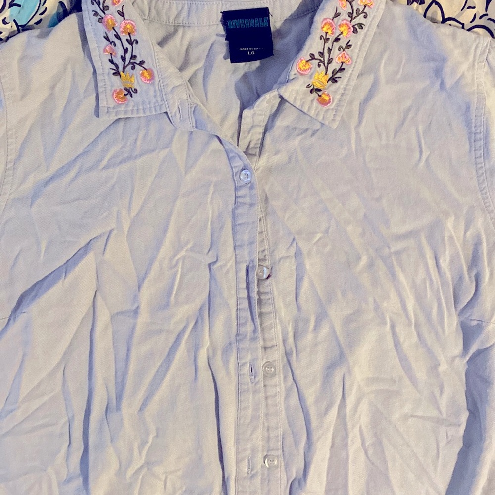 Light Blue🦋RiverDale XL CROPTOP